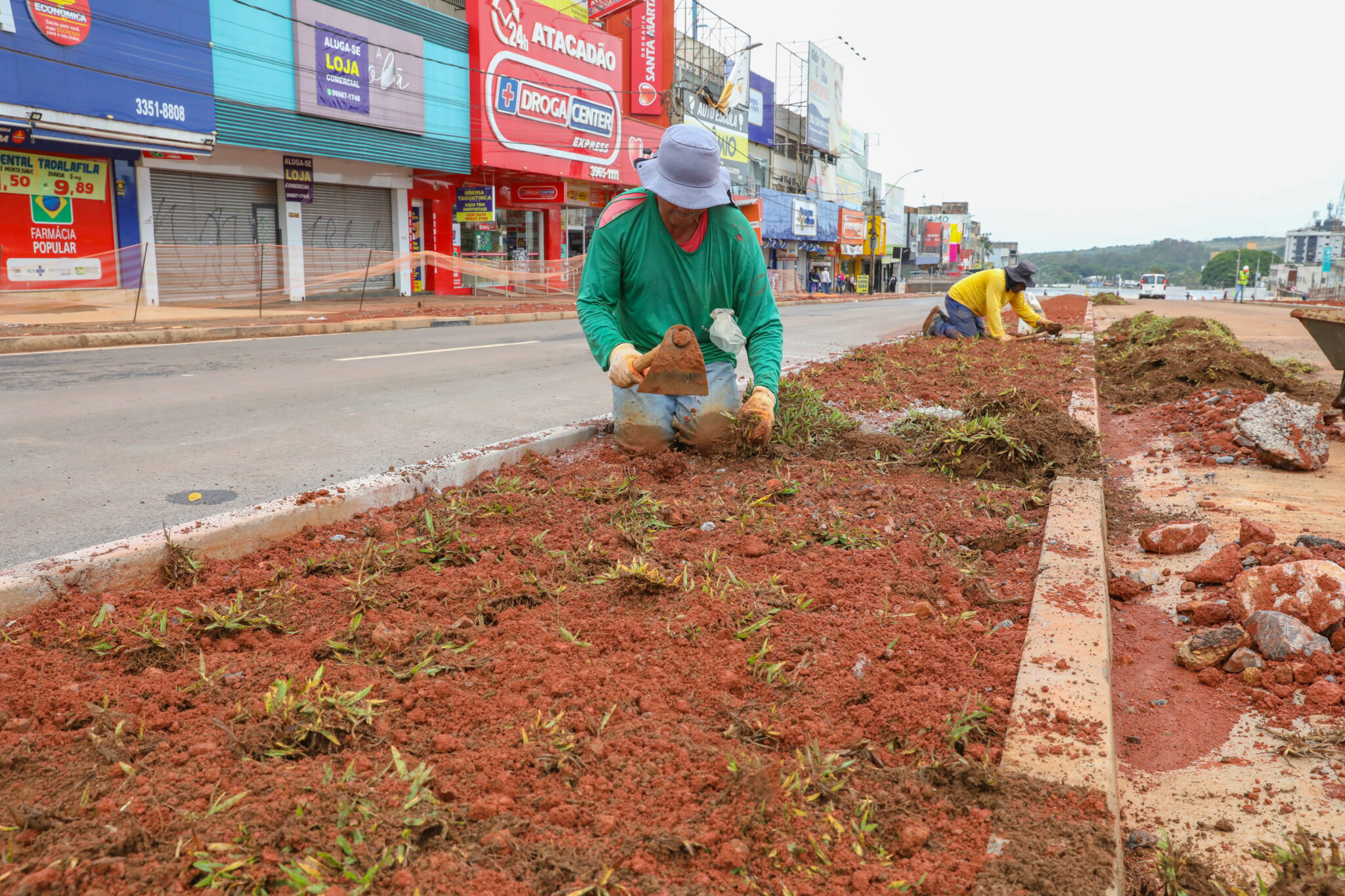 Leia mais sobre o artigo Começa plantio de grama nos canteiros do boulevard do Túnel de Taguatinga