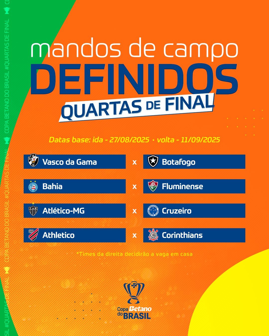 Leia mais sobre o artigo Cruzeiro x Atlético, Botafogo x Vasco, veja os duelos das quartas de finais da Copa do Brasil